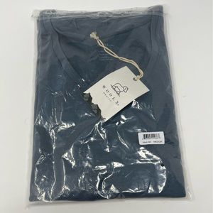 Woolx Aspen V Neck stormy weather medium NWT